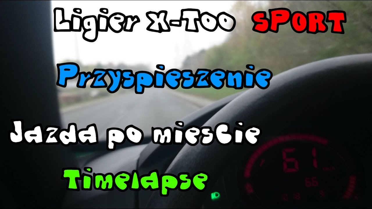 Ligier X-Too Sport - przyspieszenie, jazda po mieście - timelapse - DarKrzys [