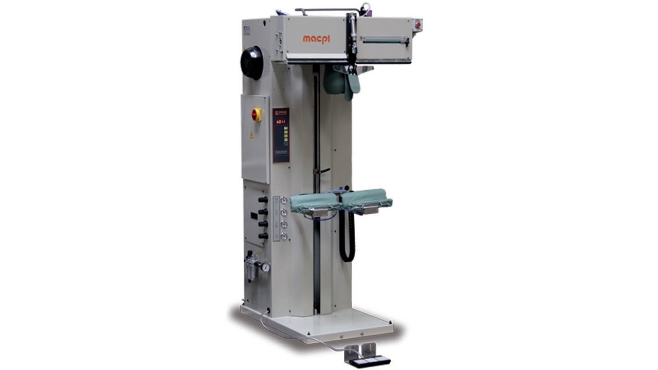 macpi 321.700 FINISHING OF TROUSERS WITHOUT PLEATS WITH POCKETS, FLAP AND BOTTOM PRESSING