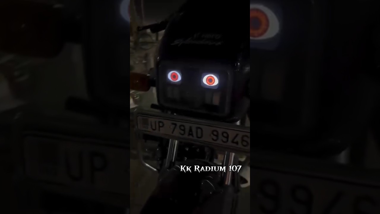 eyes Led light for bike splendor 😱🔥👌 #eyes #ledlight #splendormodified #shortsfeed