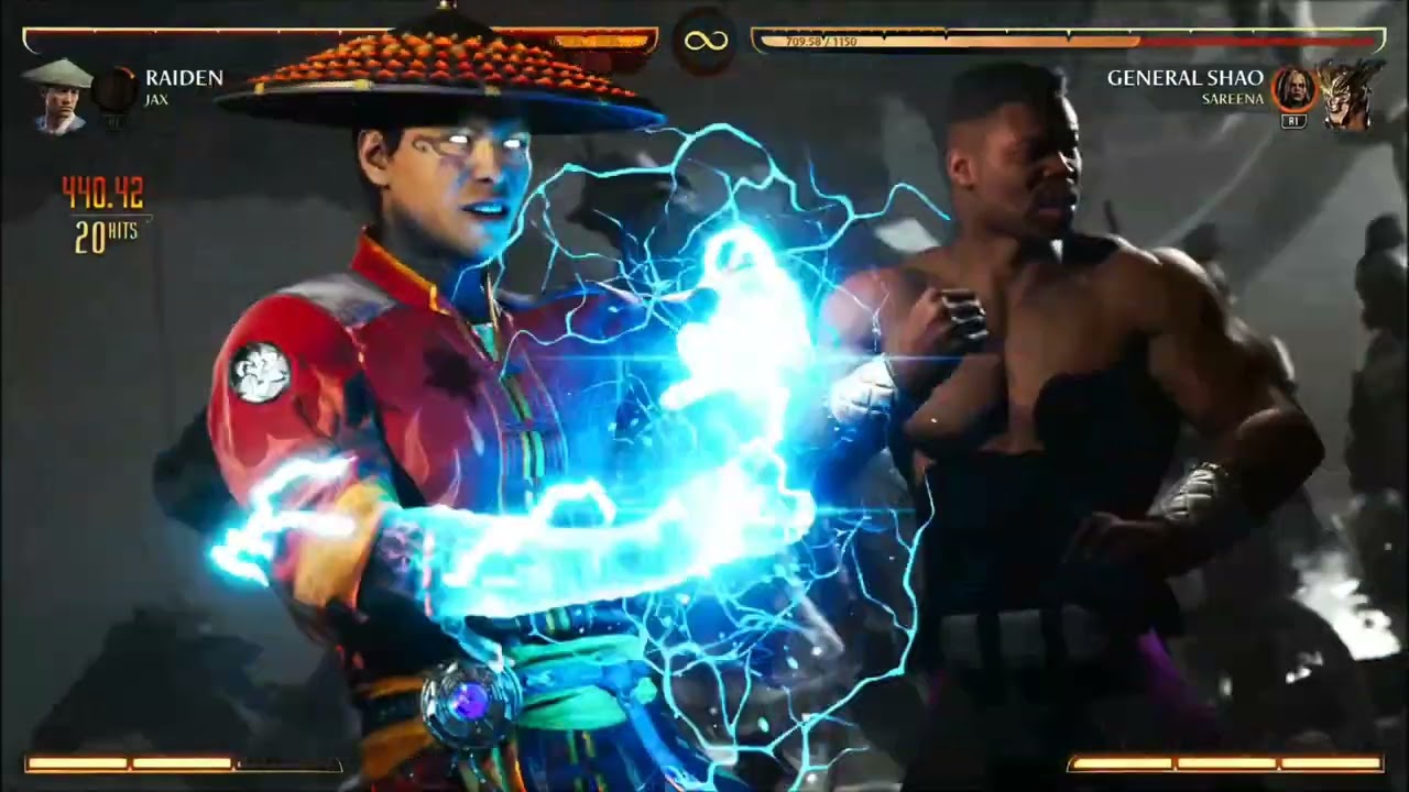 Raiden high damage combo Mk1 @mortalkombat