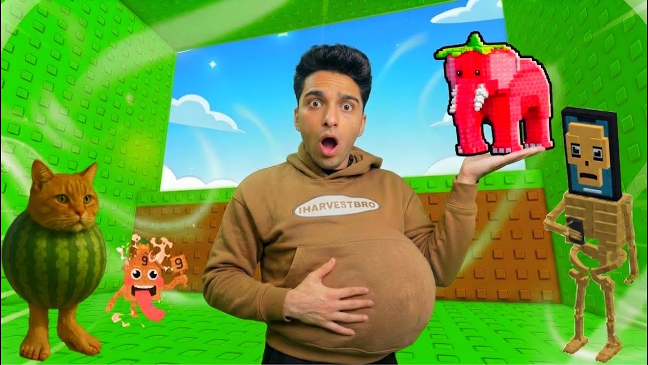 عبده ماندو عندو مهمه انو يربي اكبر كرش في العالم عشان يقدر جيب برين روت بالكرش 😳😂 | roblox