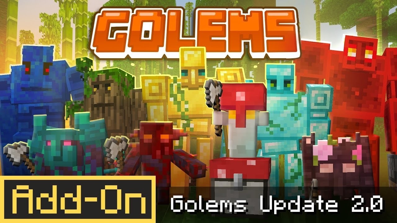 This Minecraft Addon Gives You OP GOLEMS for Everything! (2.0 Update)