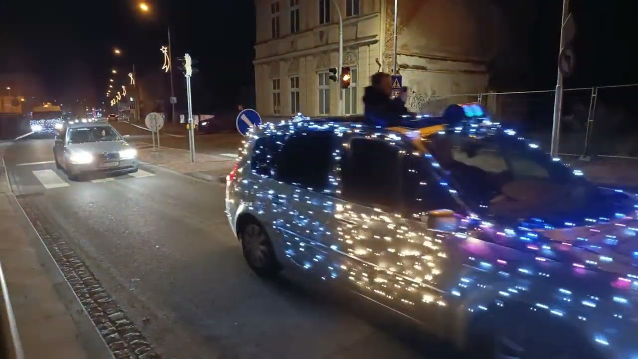 Vánoční jízda vozidel - Prostějov 2023