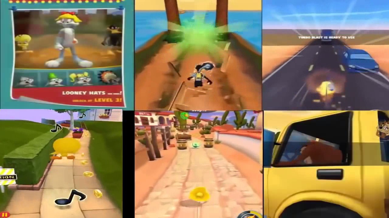 Looney Tunes Dash - Bugs Bunny vs Tweety vs Road Runner vs Speedy Gonzales vs Taz vs Daffy Duck 2017