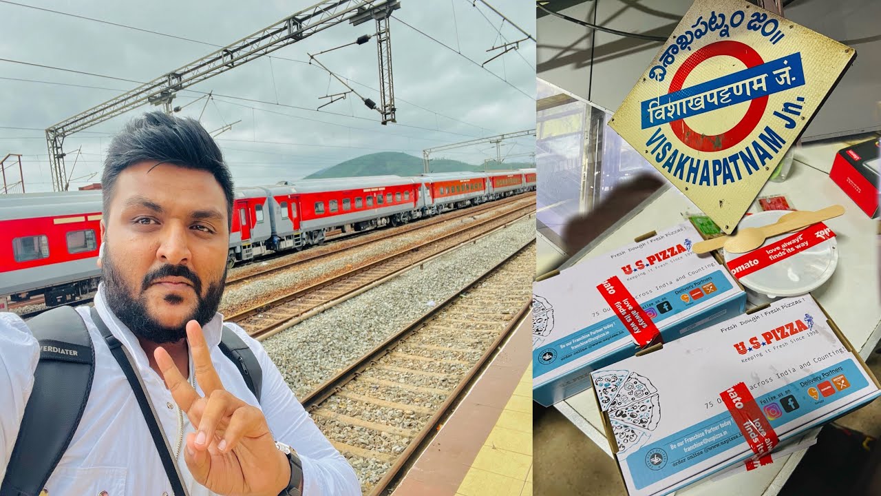 Vizag ke liye Rawana || AC 2TIER train journey & favourite restaurant ka food 🤤 Indian Railways