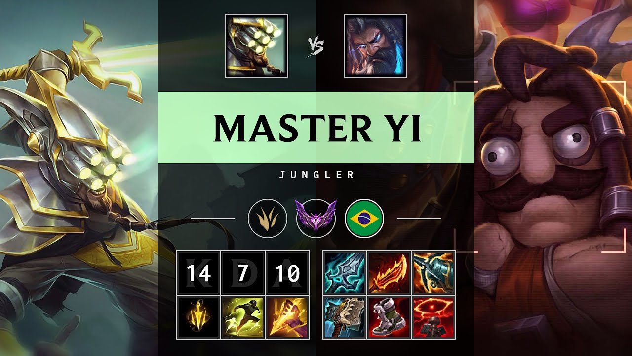 Master Yi Jungle vs Udyr - BR Master Patch 25.19
