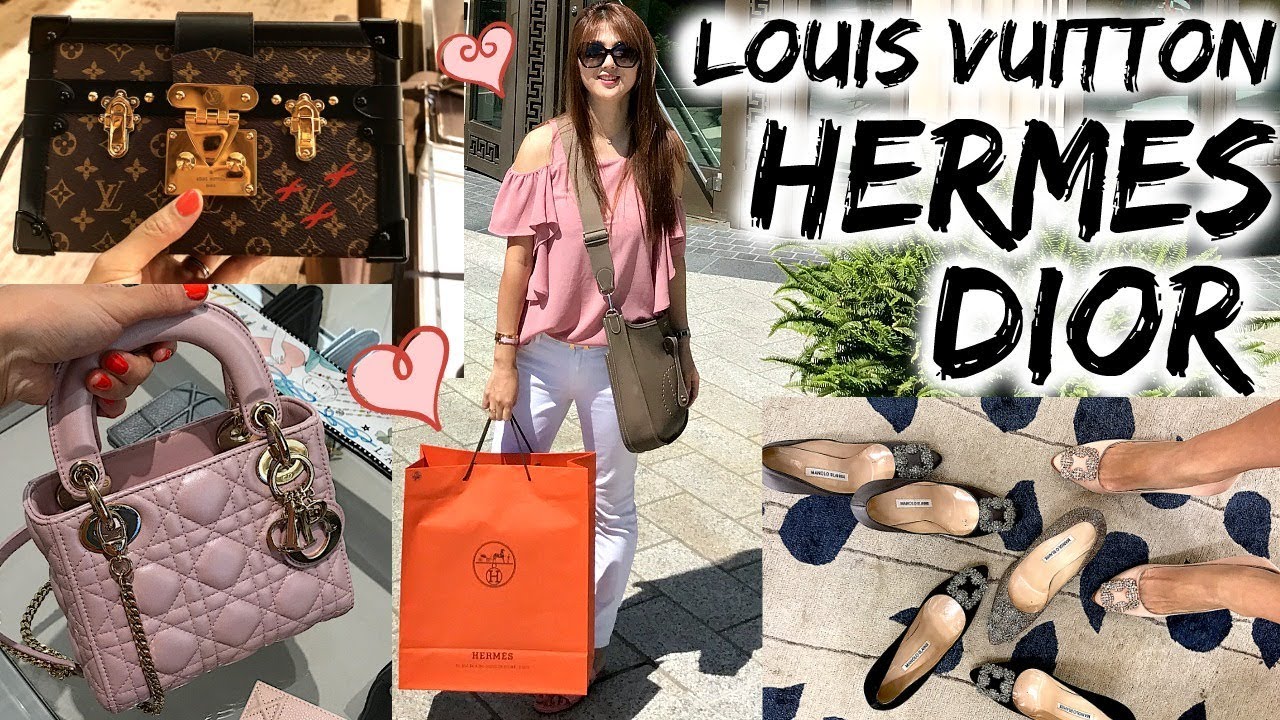 COME SHOPPING and EATING WITH US!!!! Woohoo 🎉 Hermes! 🍊Manolo 💕LOVING DIOR! | CHARIS