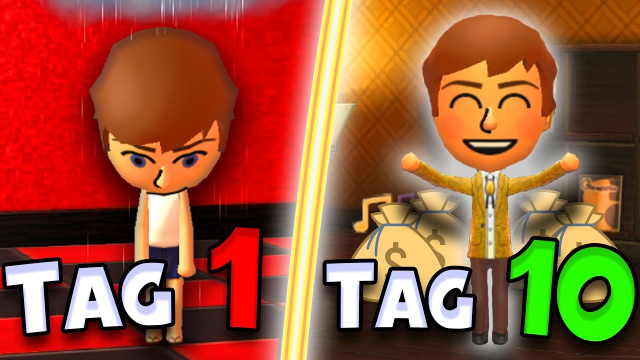 Ich habe 10 TAGE in TOMODACHI LIFE gelebt!