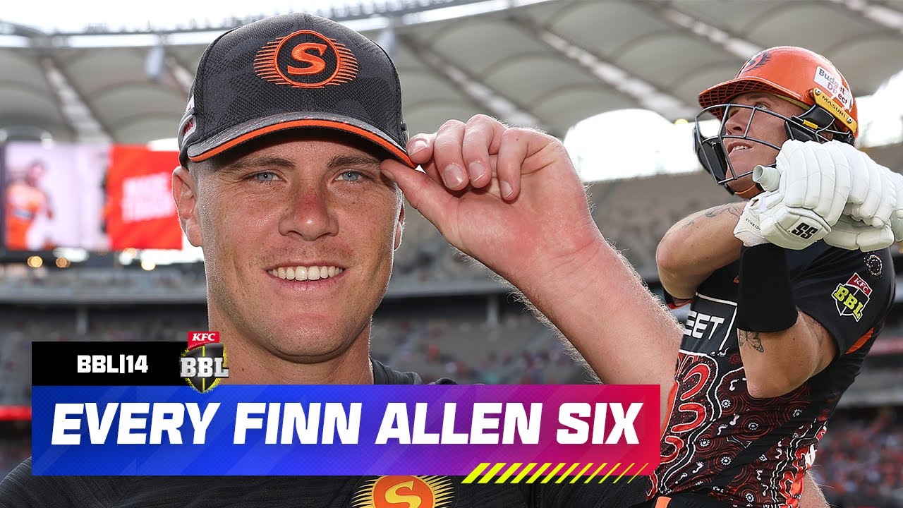 Every FINN ALLEN SIX In The Big Bash! | #BBL14