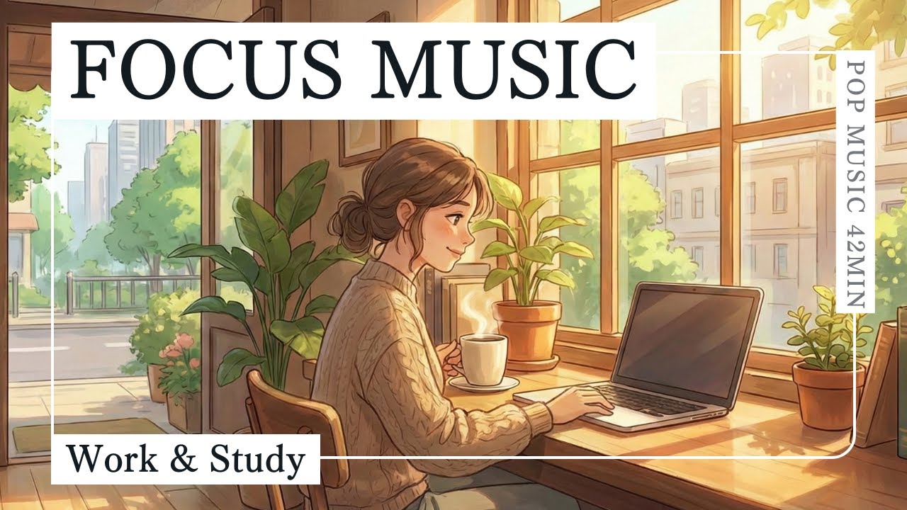 【作業用BGM】42分の集中ブースト 🚀 クリエイティブを加速させるアップテンポ・ポップス | Active Focus Pop