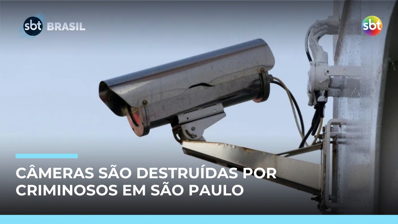 Criminosos destroem uma câmera a cada 4 horas em São Paulo, diz prefeitura | #SBTBrasil