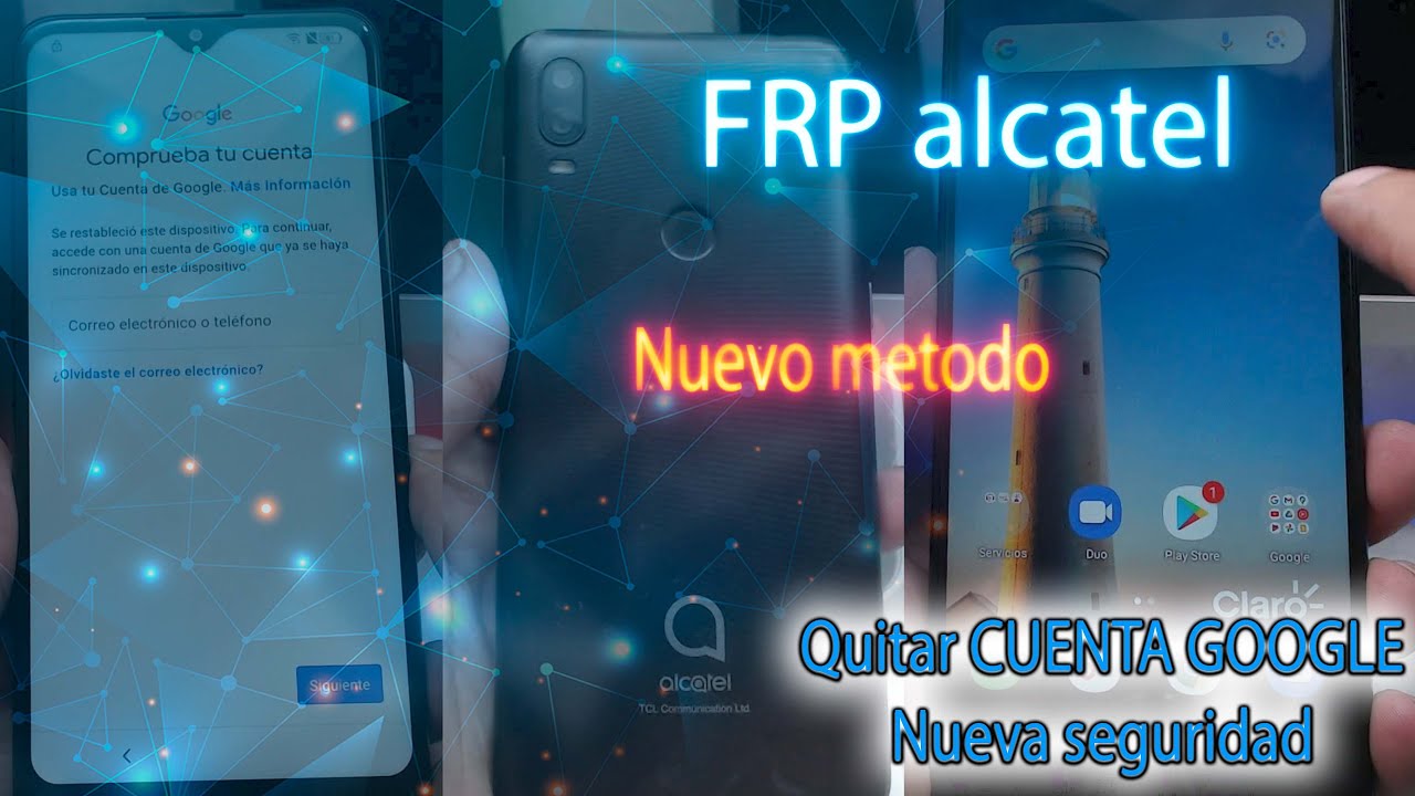 FRP Alcatel 1V PLUS como quitar CUENTA GOOGLE alcatel 5007a sin PC muevo metodo ultima seguridad