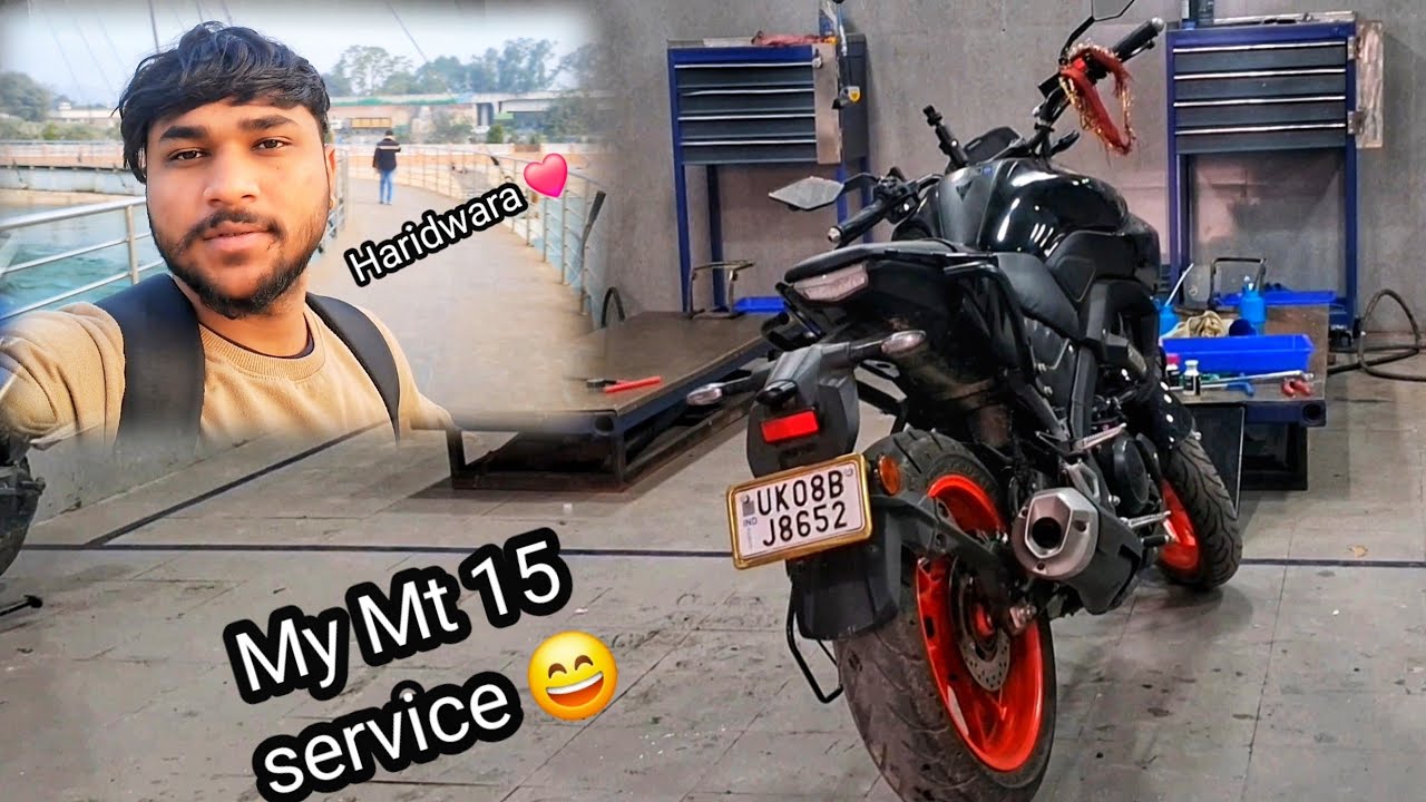 My Bike Mt 15 Service Karwane Haridwara 😄😛