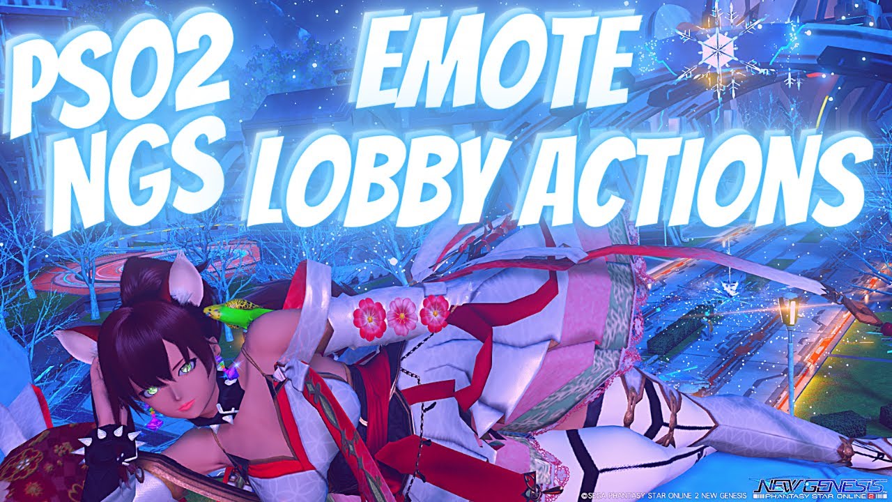 PSO2 NGS 786: Ninja 2 Emote Lobby Action 786「忍者2」