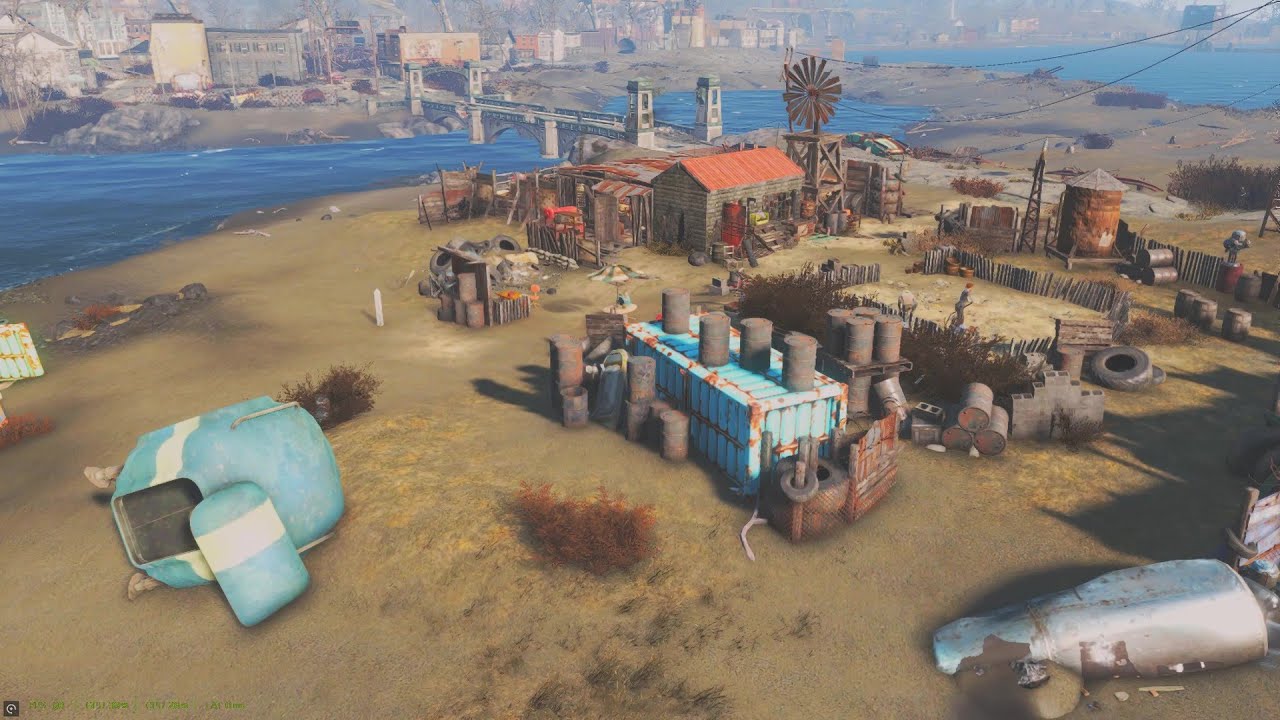 Fallout 4: Nordhagen Beach: Before and during BOS + Prydwen destruction. (pc/mods)