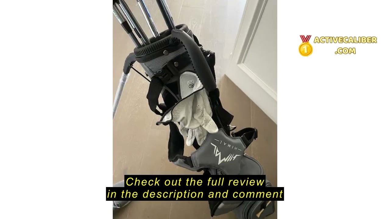 Review UNIHIMAL Sunday Golf Bag with Stand, 3.2 Lbs Lightweight Pitch and Putt Carry Bag with Cooler