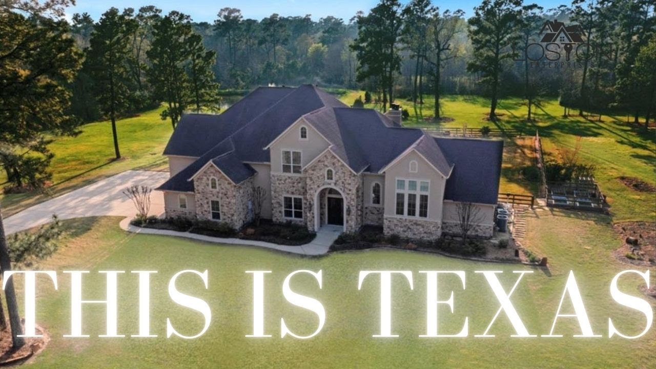 Texas Size Home on 10 Acres of Land with a Pond and Pool ∙ 6 Bed 4 Bath ∙ Empty Home Tour ∙ USA