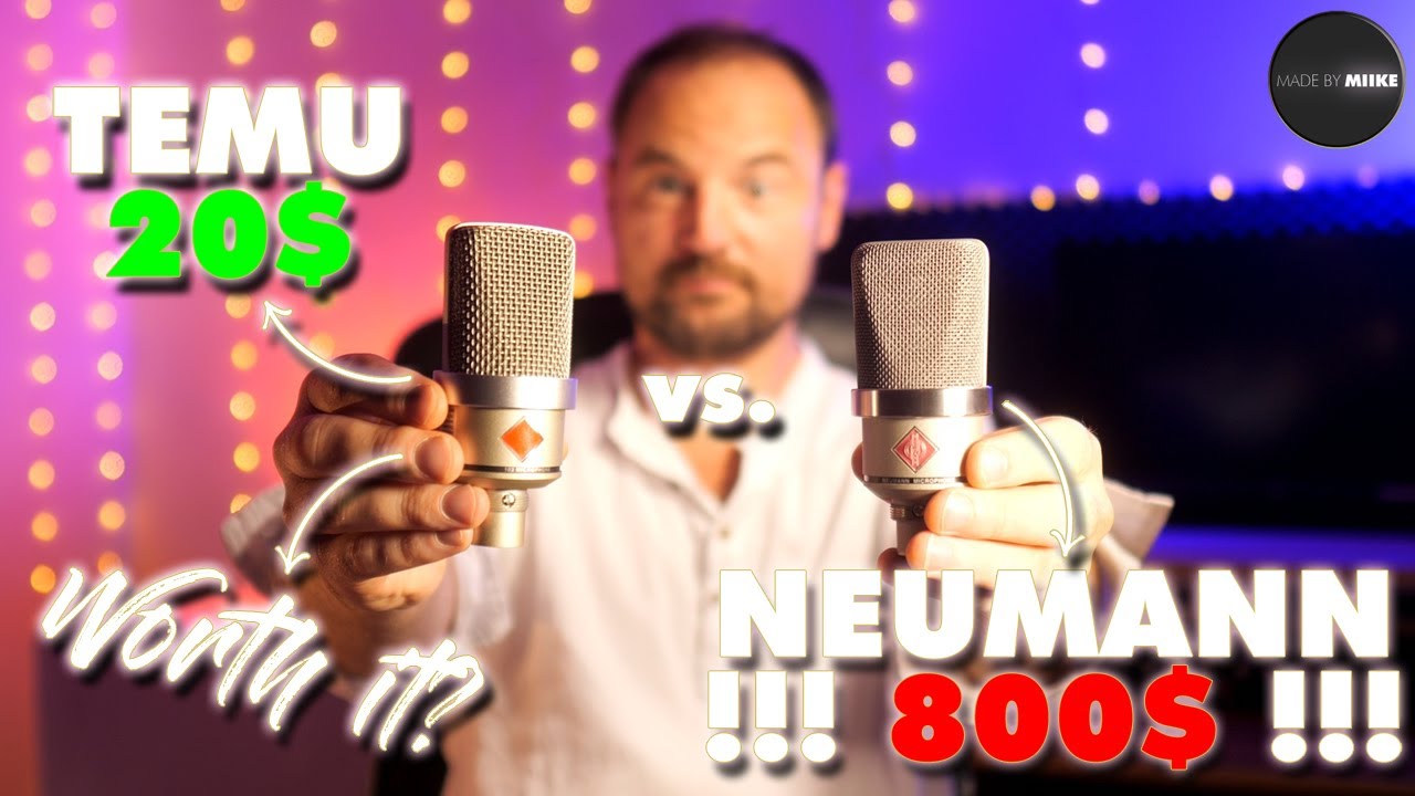 Может ли китайский микрофон за 20 долларов от Temu УНИЧТОЖИТЬ Neumann TLM 102? (Обсуждение + Мнение)