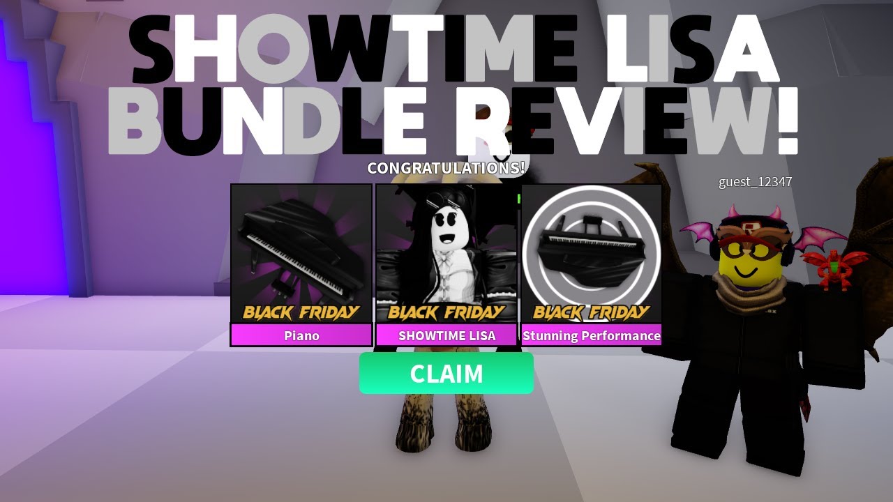 SHOWTIME LISA BUNDLE REVIEW! (Roblox Guesty)