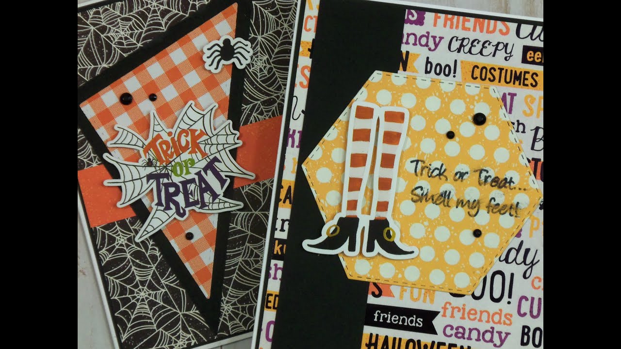 JUST IN TIME! || 2 HALLOWEEN CARDS