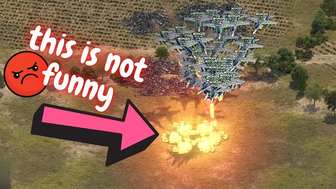 F18 BRUTALLY Destroying troops in Combat Siege