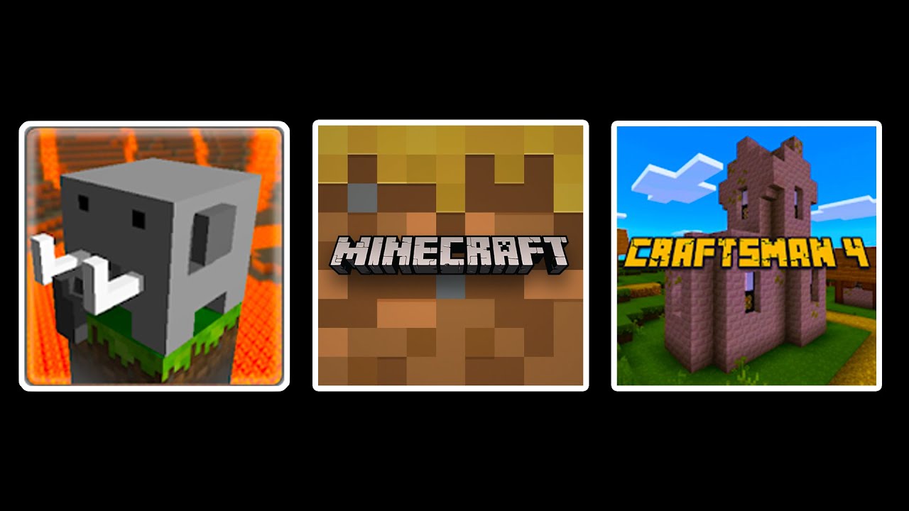 Minecraft Trial 1.18 VS Craftsman 4 VS Crafting and Building vs OLD Minecraft PE VS Eerskraft