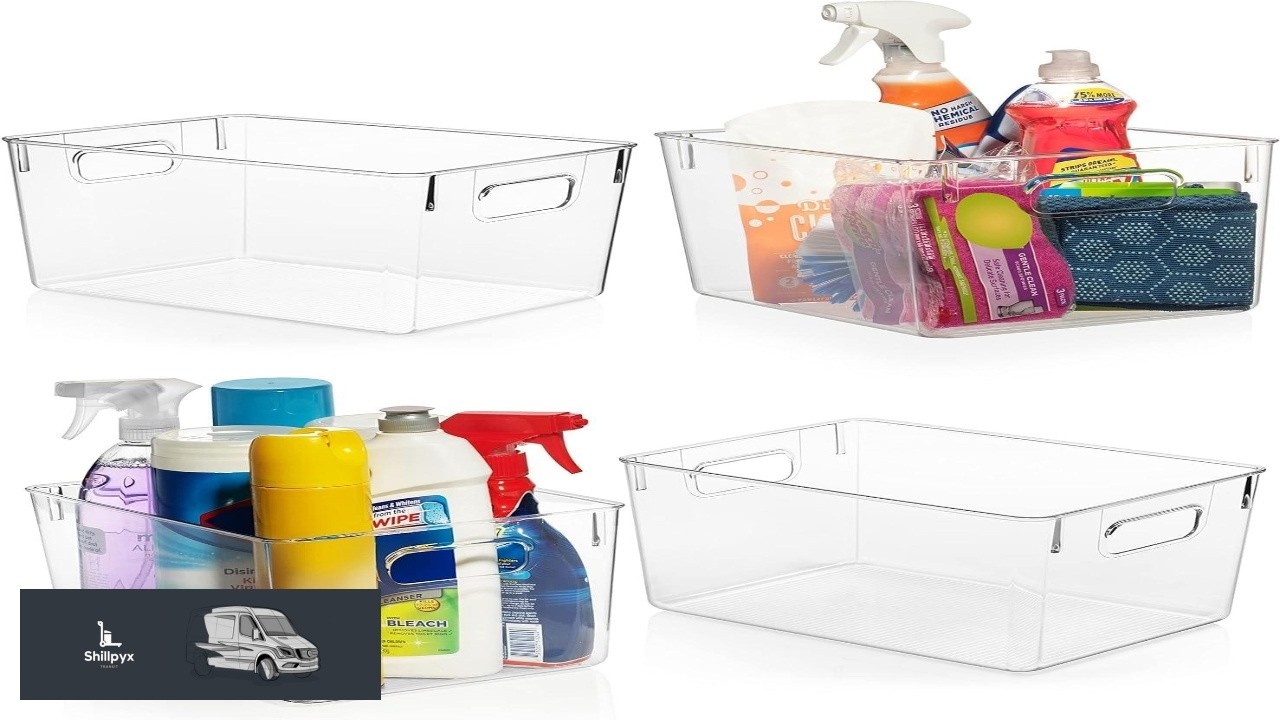 ClearSpace Clear Plastic Storage Bins  Pantry Organizers & Storage Containers Cabinet