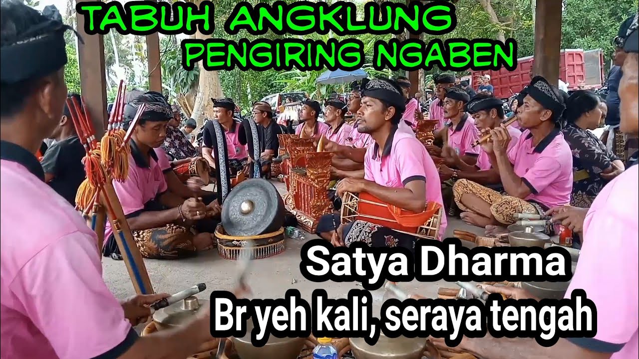tabuh pengiring ngaben//sekehe angklung,br yeh kali, desa seraya tengah