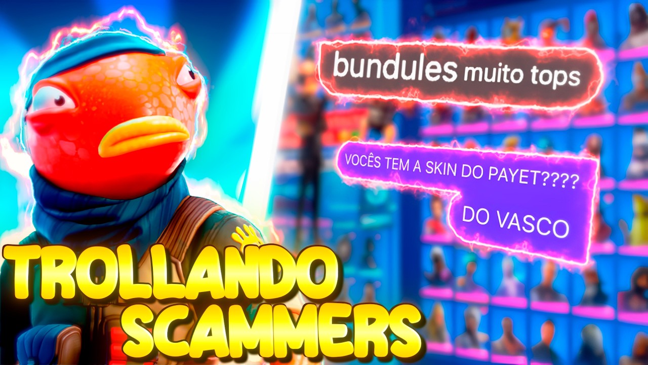 ESSE *LADRÃO* TENTOU ROUBAR A MINHA CONTA DO FORTNITE E FOI TROLLADO KKKKKKKKKK (Trollando Scammers)