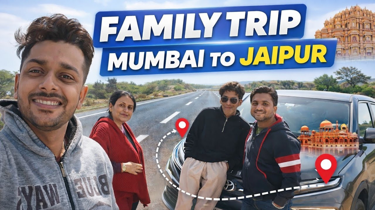 Mumbai to Jaipur Road Trip 🔥 | Best Highway Drive  | Family Travel Vlog | #TravelVlog #IndiaRoadTrip