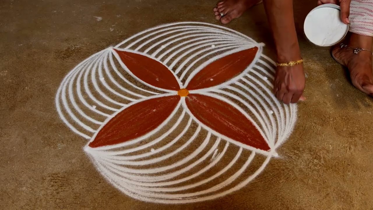Easy padikolam designs| Simple muggulu designs| easy rangoli designs| Beginners kolam
