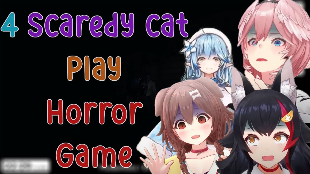 Когда 4 Scaredy Cat играют в моменты Phasmophobia!!! (Korone, Mio, Lamy, Lui)
