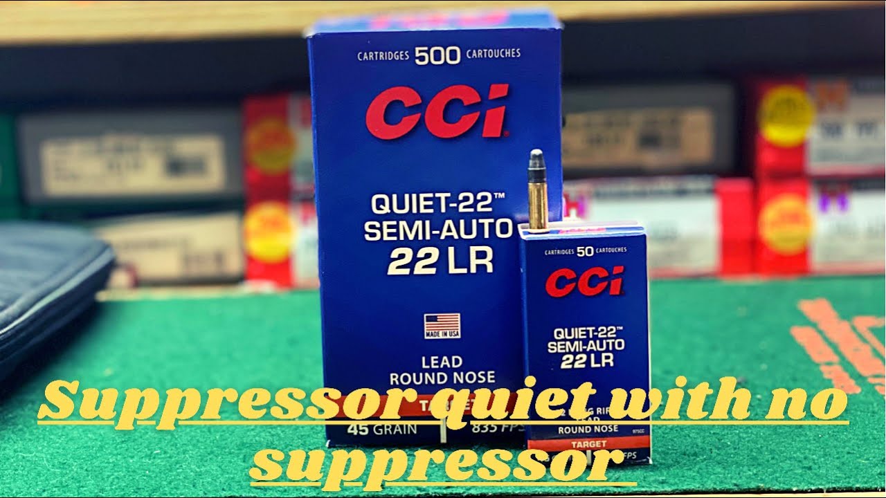 How Quiet is CCI Quiet-22 ammo???