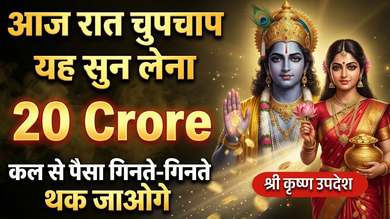 आज रात चुपचाप यह सुन लो कल से पैसे गिनते-गिनते थक जाओगे | Krishna Vani