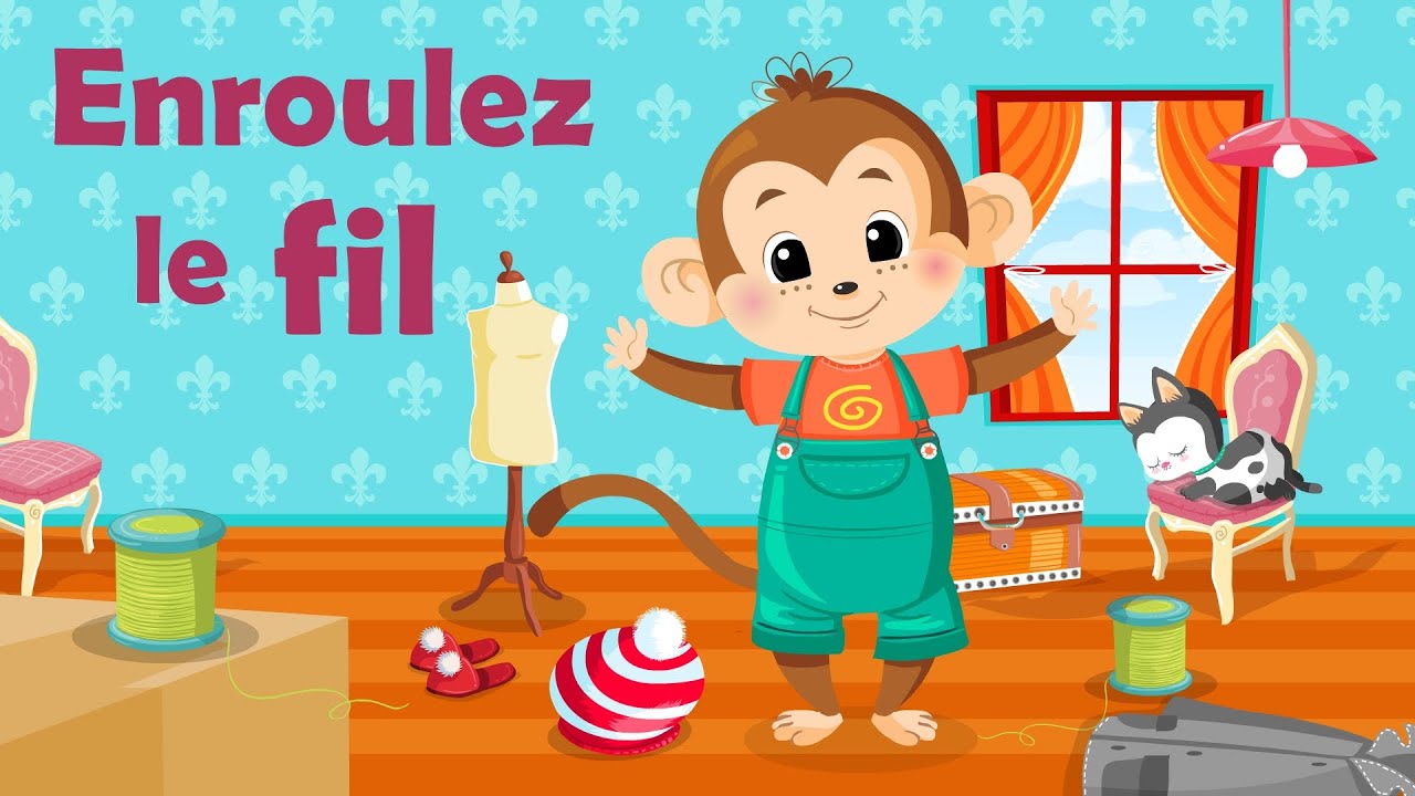 Enroulez le fil - Comptine avec gestes pour enfants et b&eacute;b&eacute;s (avec les paroles)