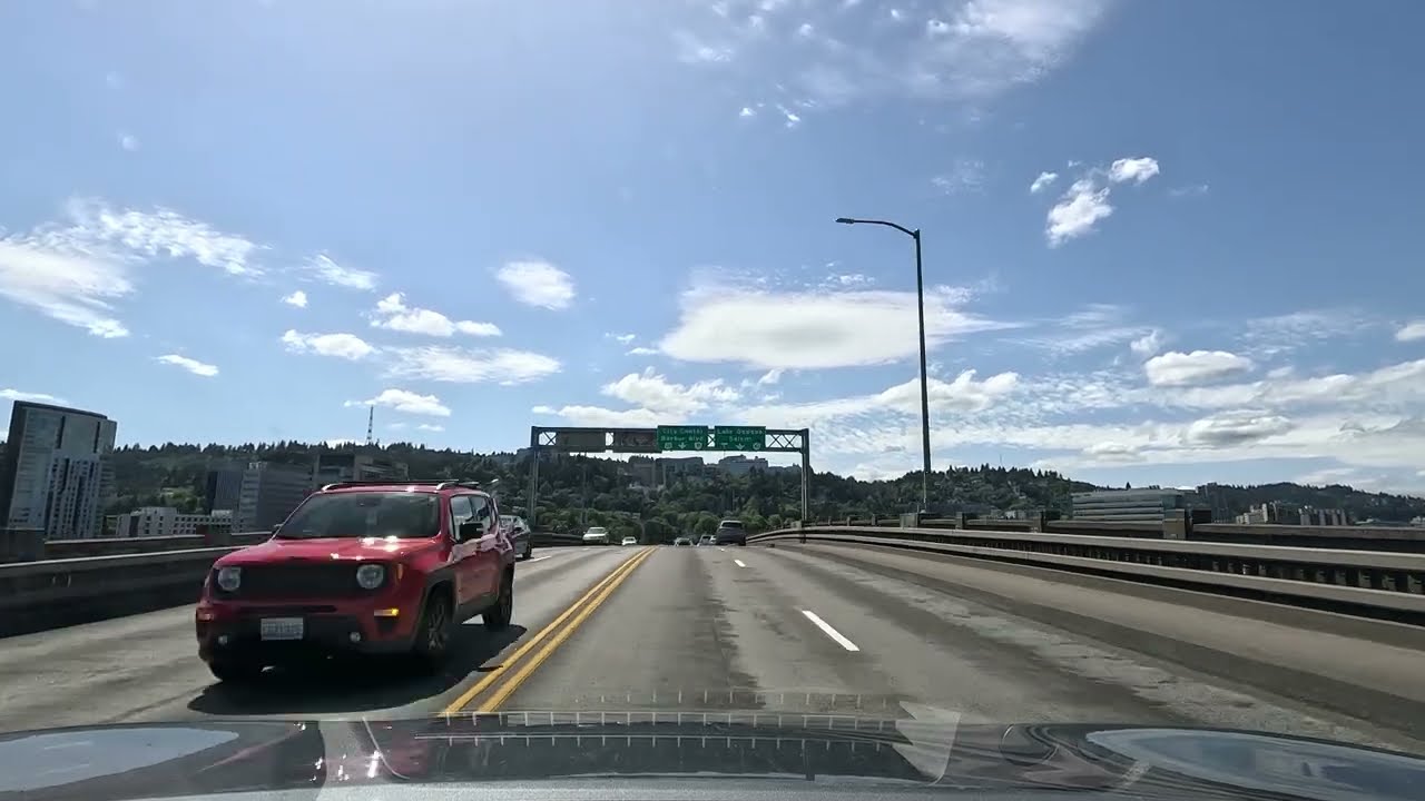 ⁴ᴷ Ross Island Bridge westbound [4K VIDEO]
