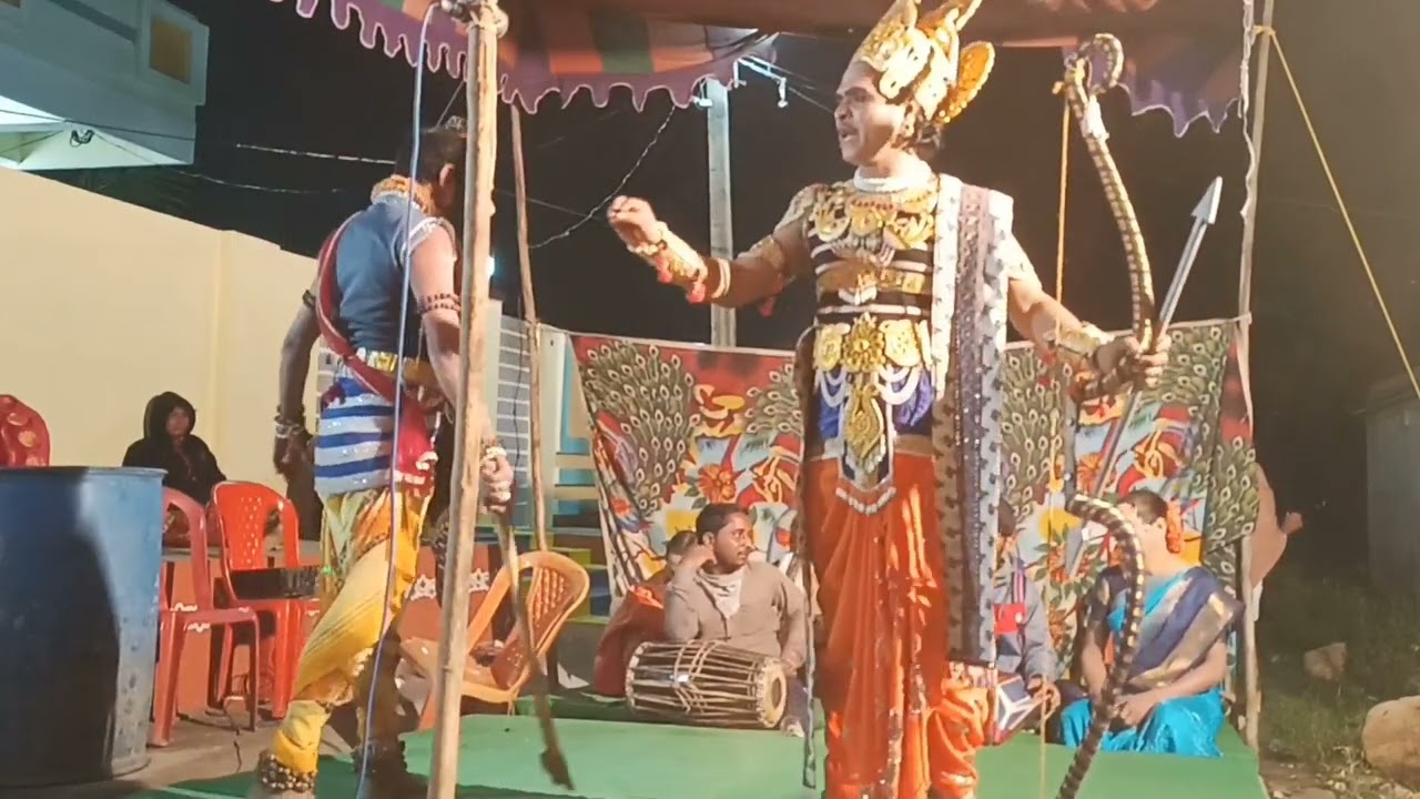 చిందు యక్షగానం|గడ్డం శ్రీపతి|గడ్డం కనుకయ్య|గడ్డం కేదారి|భీష్మ విజయం కథ ముగింపు|15