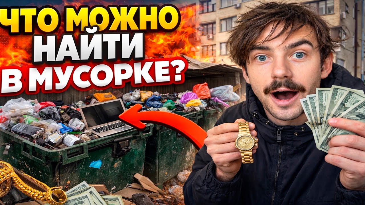 Как я зарабатываю лазая по мусоркам ? Dumpster Diving RUSSIA 
