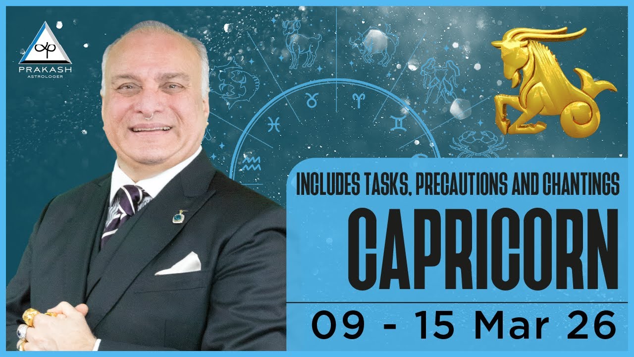 Capricorn Weekly Horoscope For 9th March 2026 Rising And Financial Security 📈