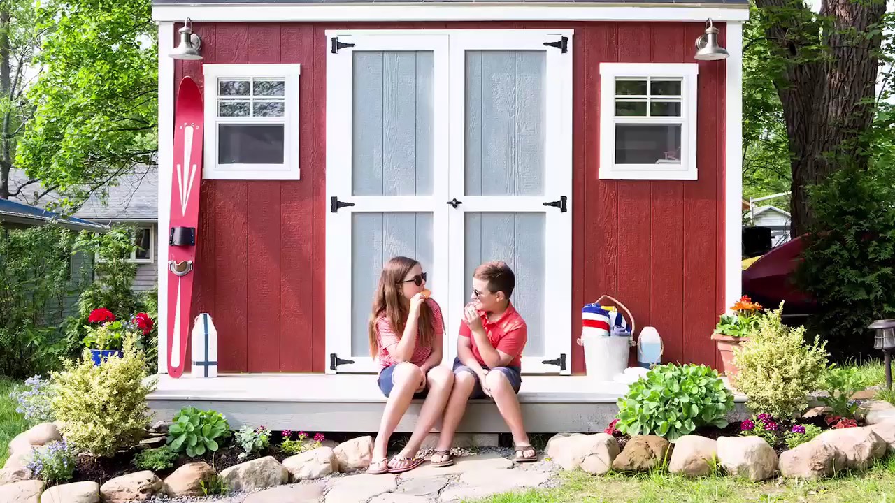 Transforming a pre-made shed into an amazing bunkhouse!