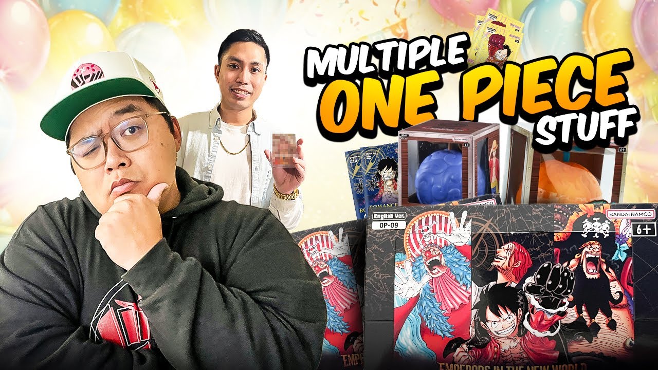 Opening Multiple One Piece Products [OP01, OP04, OP05, OP07, OP08, PRB-01 and OP09] for His Birthday