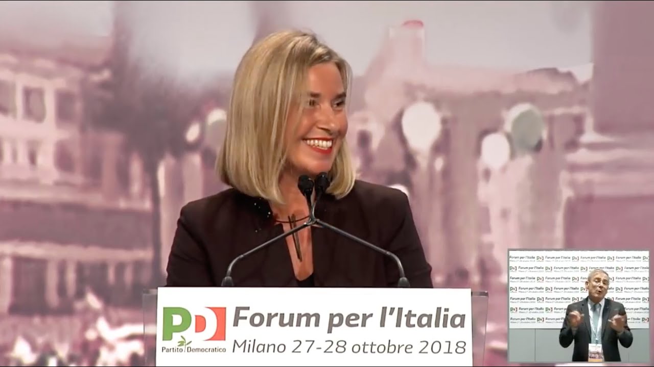 Federica Mogherini al #ForumPd
