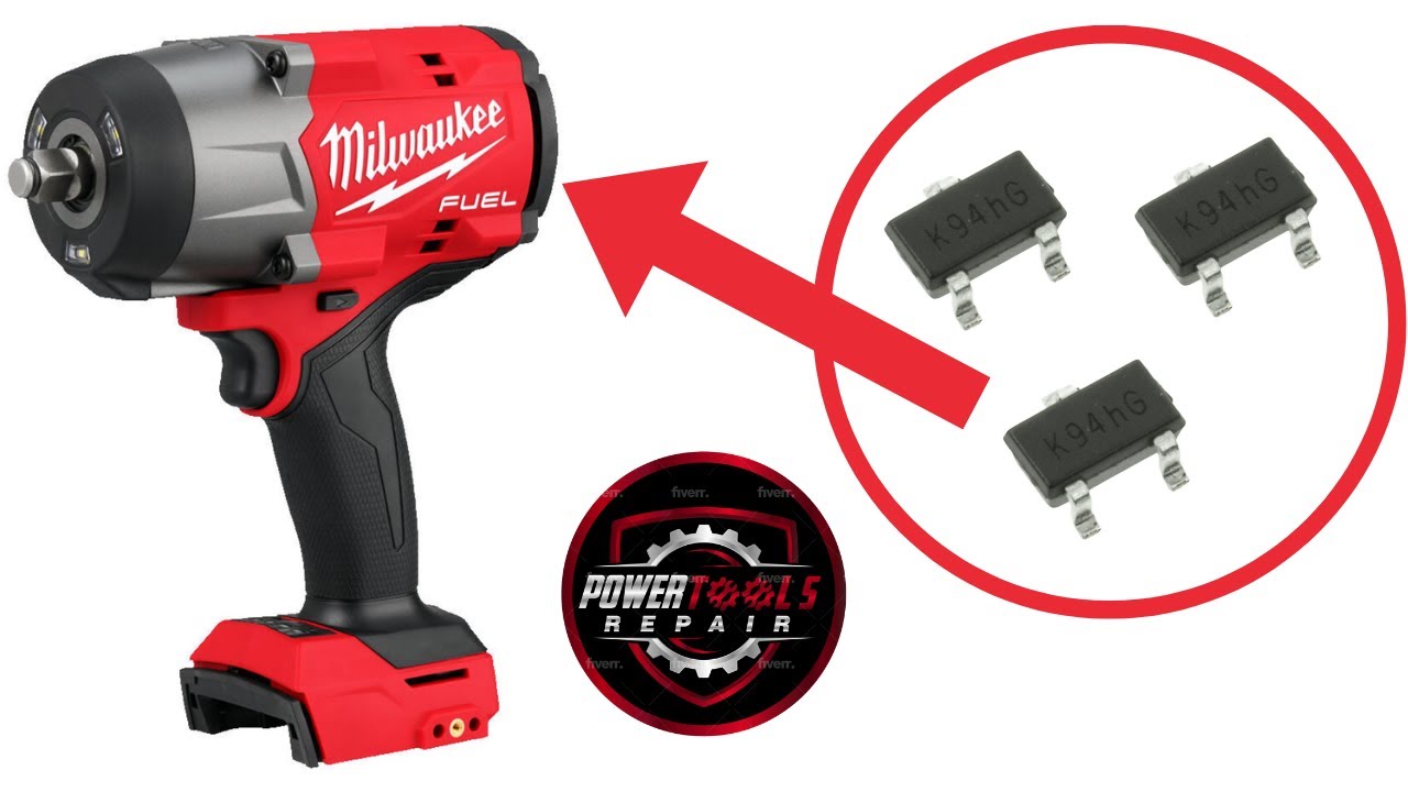 Ударный гайковерт Milwaukee M18FMTIW2F12 Mid перестал работать. Замена датчика Холла и полная раз...