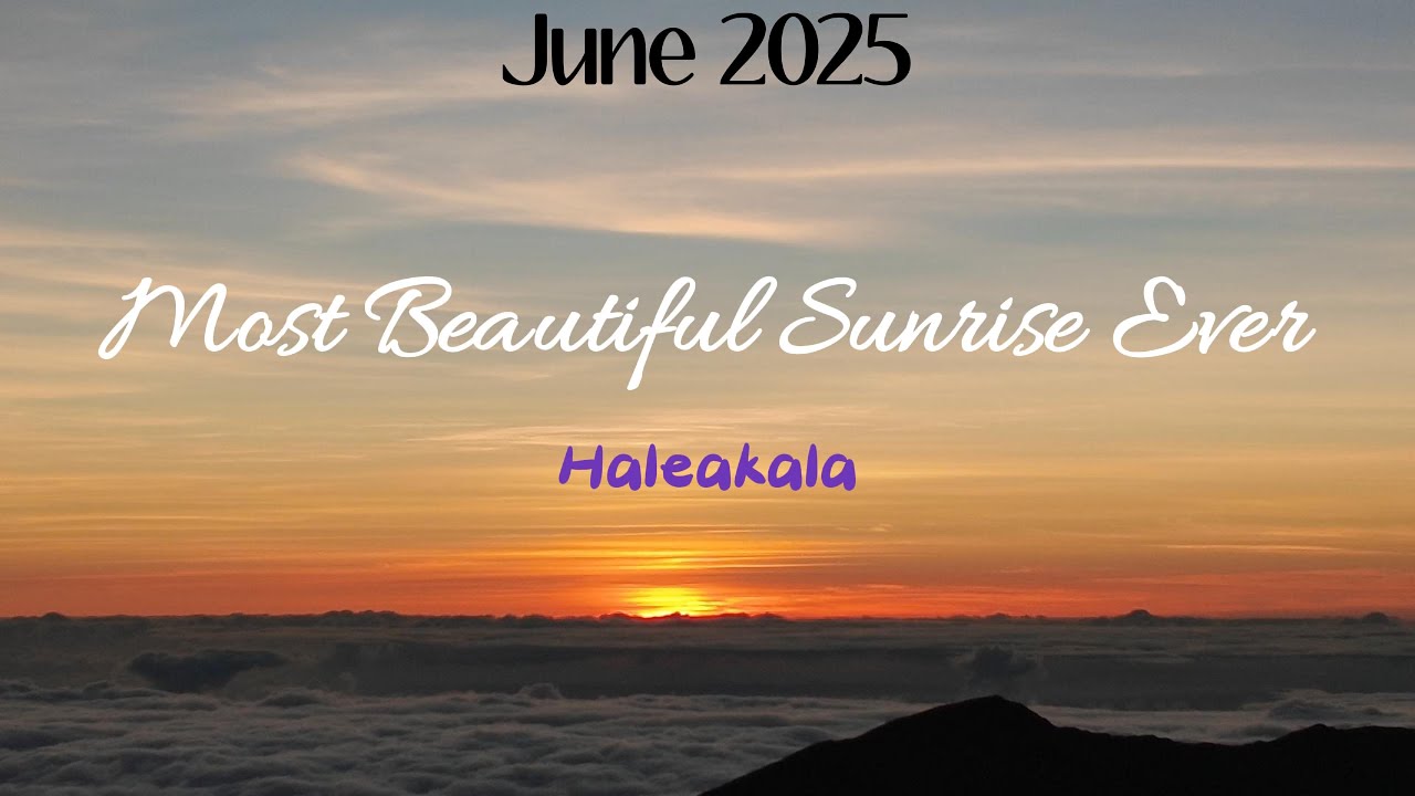 Most Beautiful Sunrise at Haleakalā 🌅 | Music Video | AR Vlog