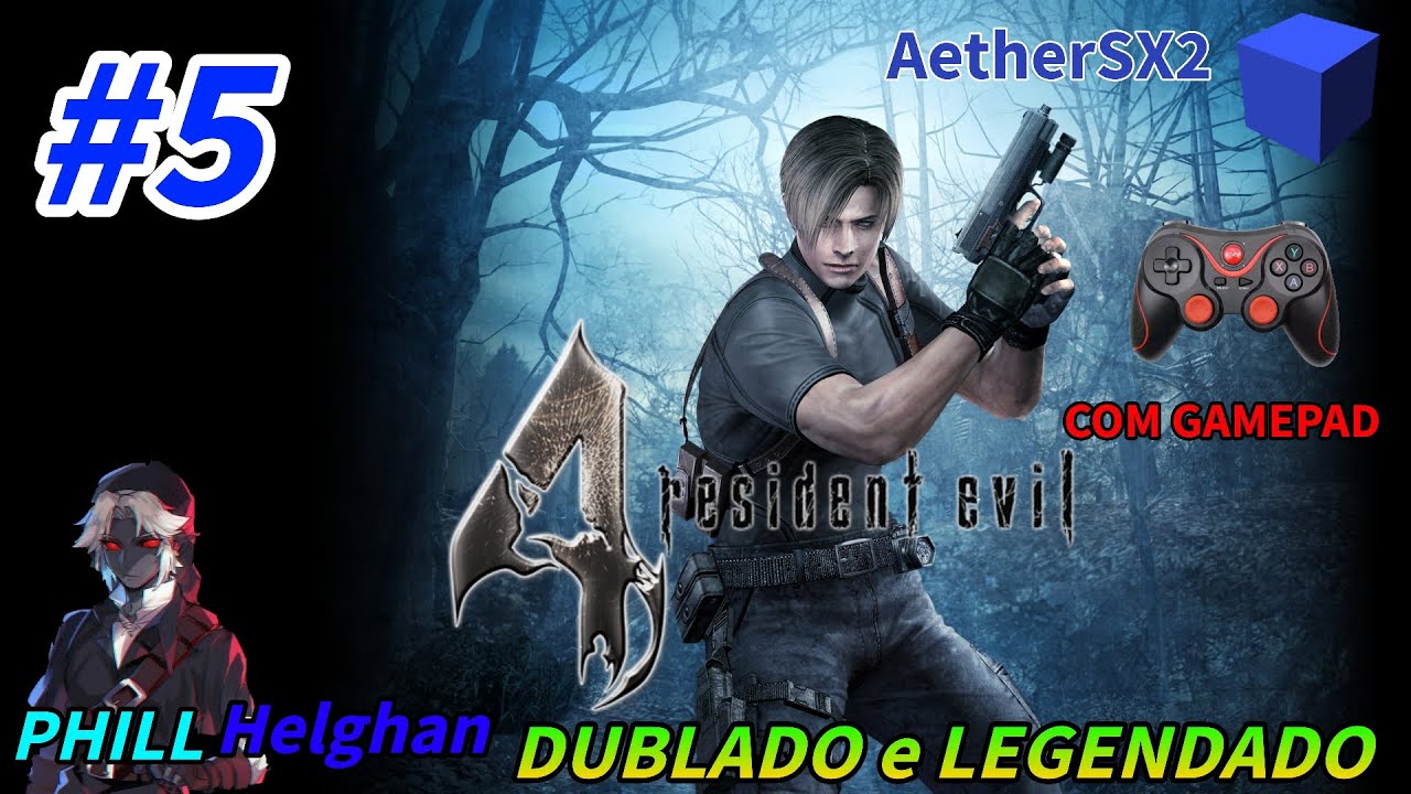 Resident Evil 4 Dublado e Legendado #5 (gameplay com gamepad) AetherSX2