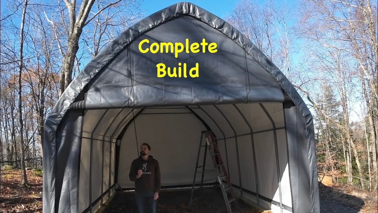 How to Set up Garage in A Box | Complete build Start to Finish | Shelterlogic