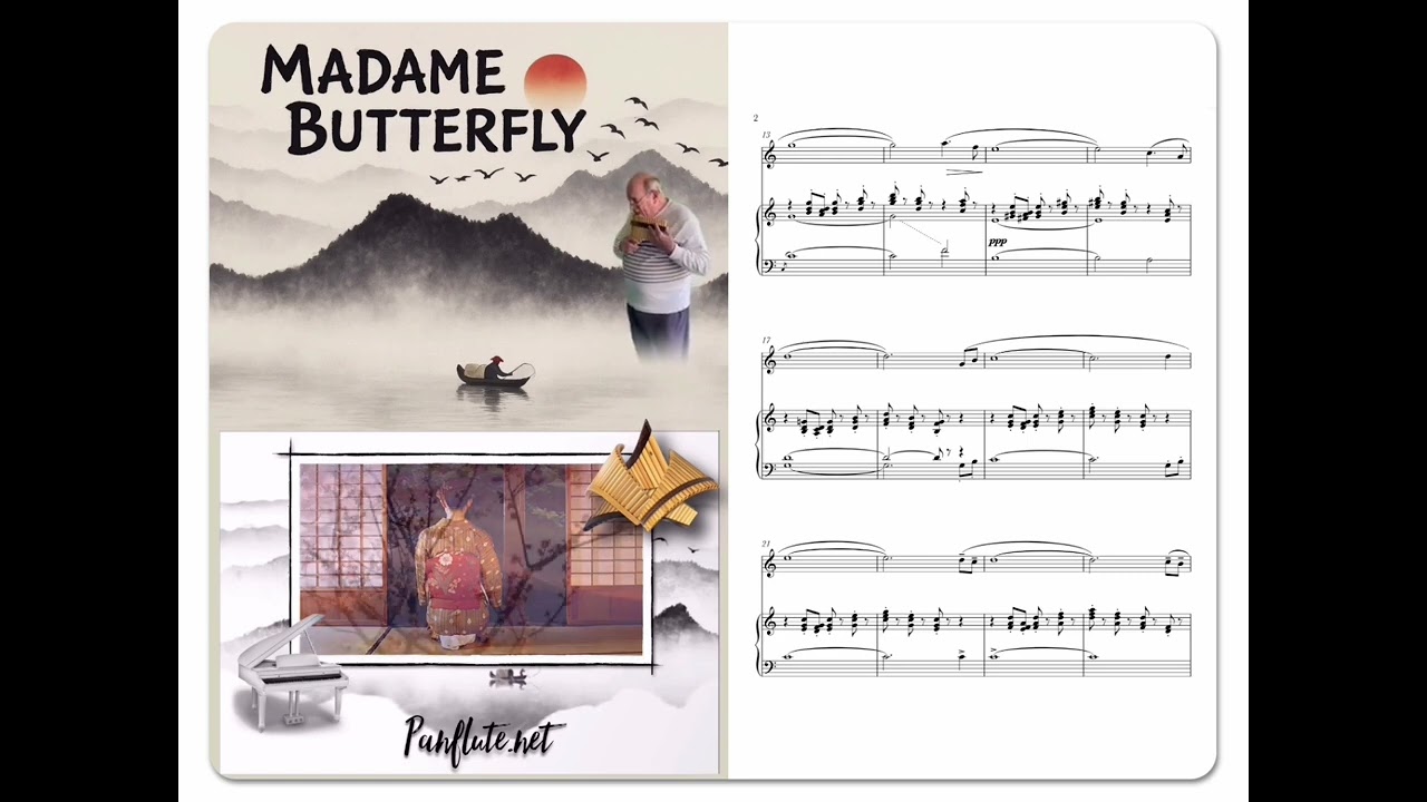 Madame Butterfly - Humming Chorus with Sheet Music @PanFlute.Net