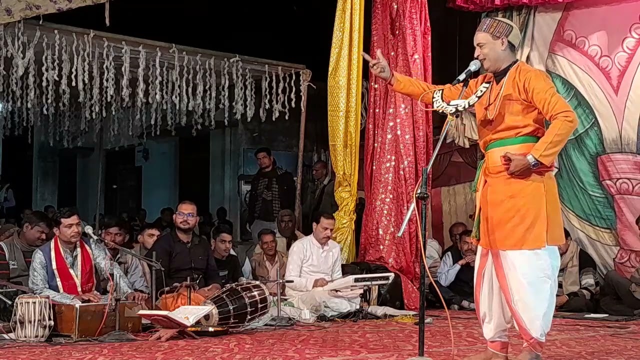 रामलीला जोकर पिंकू वाजपेई शोभन सरकार द्वारा शानदार गीत और कलाकारी सुजौर रामलीला