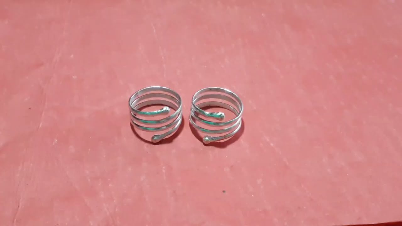 Latest Design Spring ToeRing Making from Silver | How to Make Latest Design Silver ToeRing 
