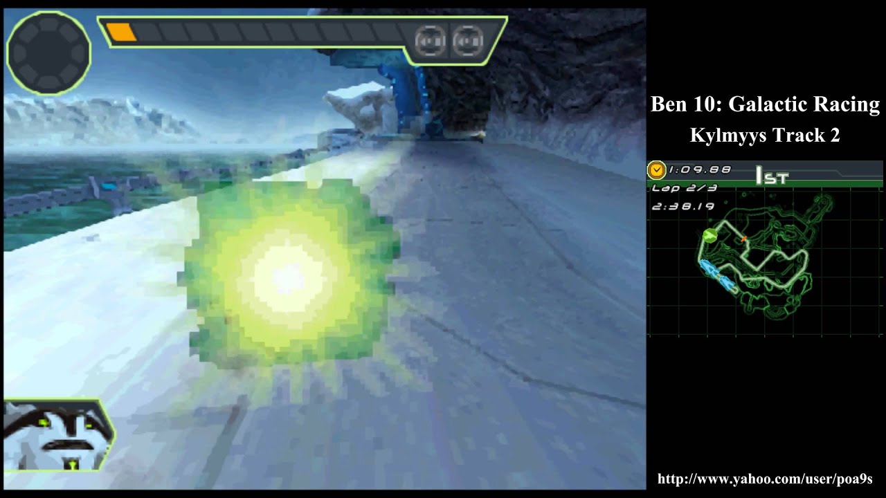 Ben 10 Glactic Racing Kylmyys Track 2 Walkthrough Part 6 (2011 DS NDS) 1080p HD HQ Gameplay